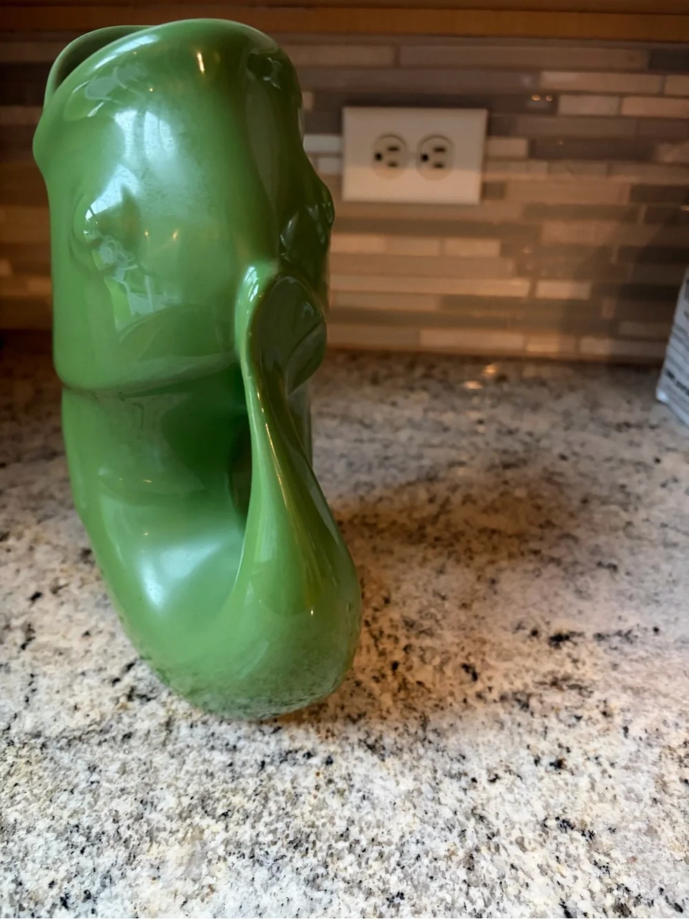 Gurgle Pot fish pitcher green full size